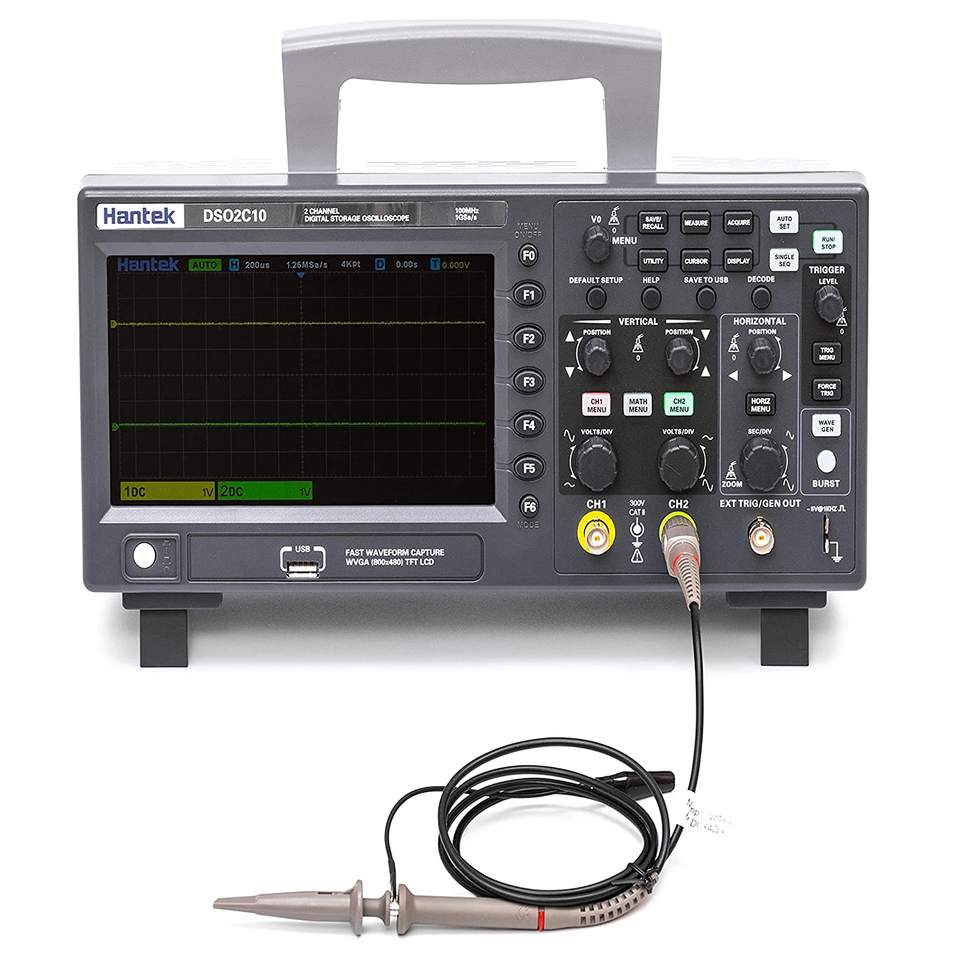 ออสซิลโลสโคปดิจิตอล Hantek DSO - Digital Storage Oscilloscope 100Mhz บทวิจารณ์และราคา