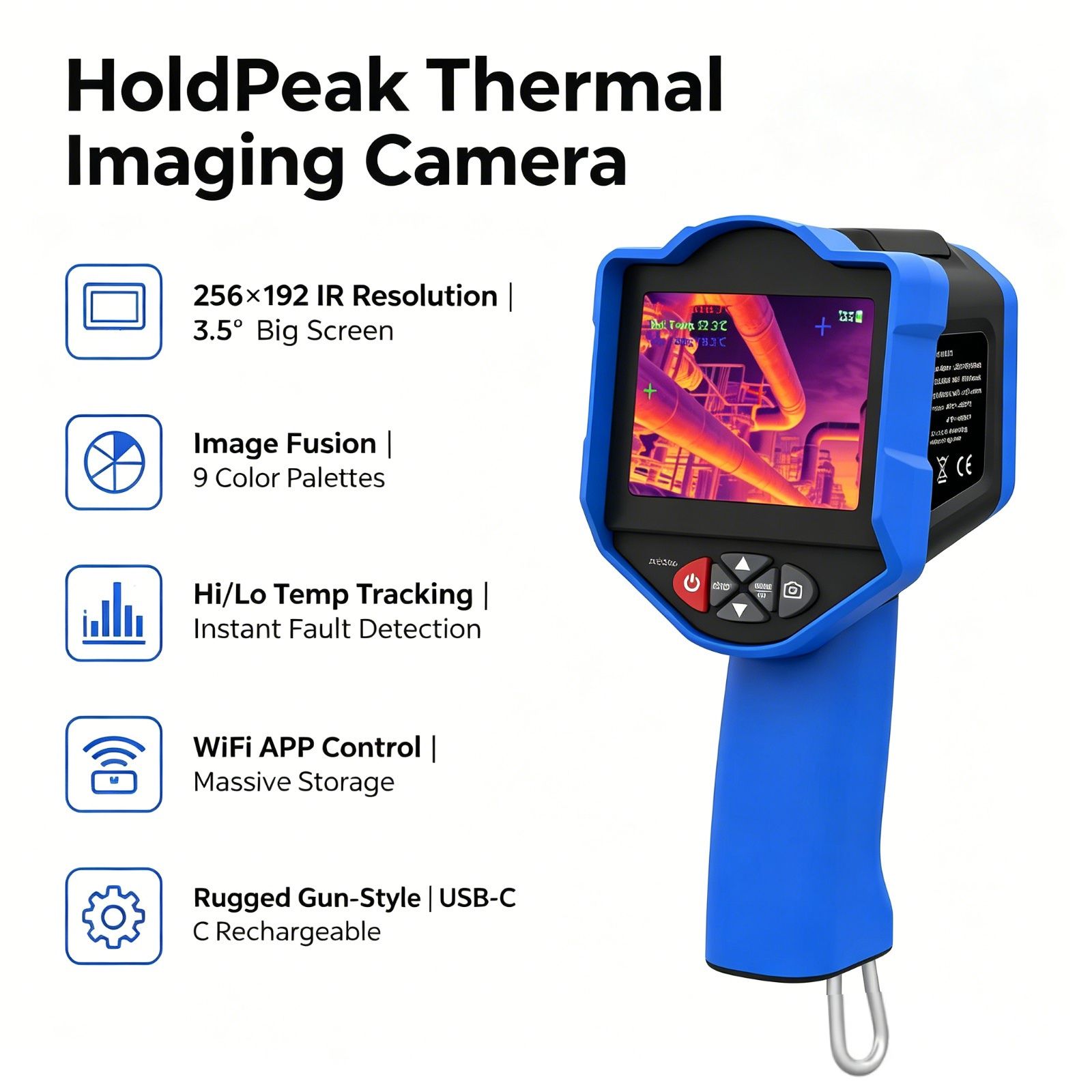 กล้องถ่ายภาพความร้อน HoldPeak  - Thermal Imaging Camera Pcb Repair บทวิจารณ์และราคา